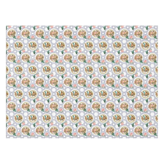 Nappe Anges, Baroque, rococo, vintage, (Devant (Horizontal))