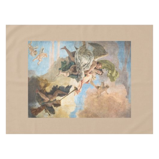 Nappe Anges peints dans le style classique (Devant (Horizontal))