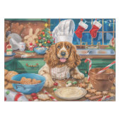 Nappe Anglais Cocker Spaniel Vacances Baking : Noël (Devant (Horizontal))