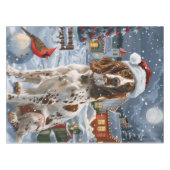 Nappe Anglais Setter Winter Wonderland Christmas Joy (Devant (Horizontal))