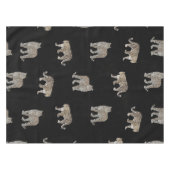 Nappe Animaux de la jungle léopard doré noir moderne (Devant (Horizontal))