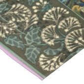 Nappe ANIMAUX FORESTIERS, RAVEN, FOX, PEACOCK Blue Green (Angle)