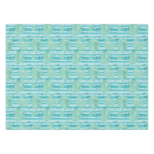 Nappe Animaux mignons jouant avec de l'eau 1 (Devant (Horizontal))