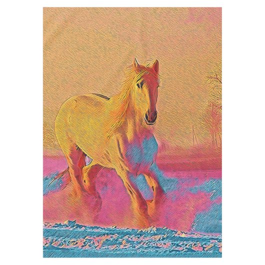 Nappe Animaux populaires - Cheval 1 (Devant)