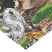 Nappe Animaux sauvages de la Savane africaine (Angle)