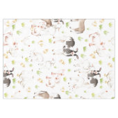 Nappe Animaux tirés par la main d'aquarelle à la ferme (Devant (Horizontal))