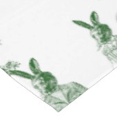 Nappe animaux victoriens antiques toile vert (Angle)