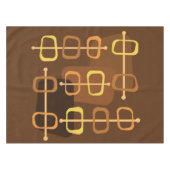 Nappe Années 1950 Abstrait Art Hollow Rocks Brown (Devant (Horizontal))