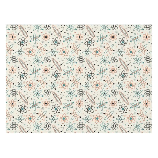 Nappe Années 1950 L'Âge Atomique Étoiles de l'Espace Sci (Devant (Horizontal))