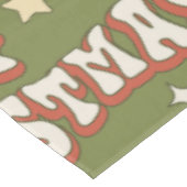 Nappe Années 1970 super joyeux noël funky (Angle)
