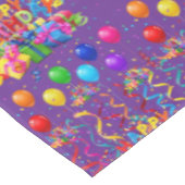 Nappe Anniversaire Confettis Violet (Angle)