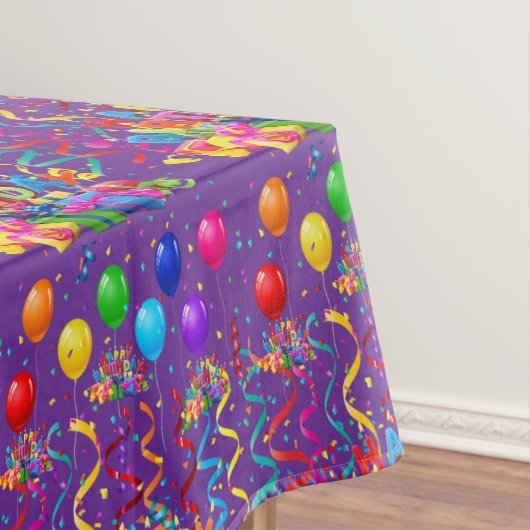 Nappe Anniversaire Confettis Violet (In Situ)
