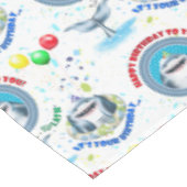 Nappe Anniversaire de enfant de requins (Angle)