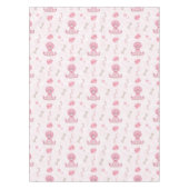 Nappe Anniversaire de filles mignonnes Dinosaure rose (Devant)