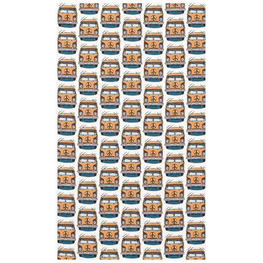 Nappe Anniversaire des Vans Hippie Brown Retro (Devant)