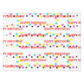 Nappe Anniversaire pois (Devant (Horizontal))