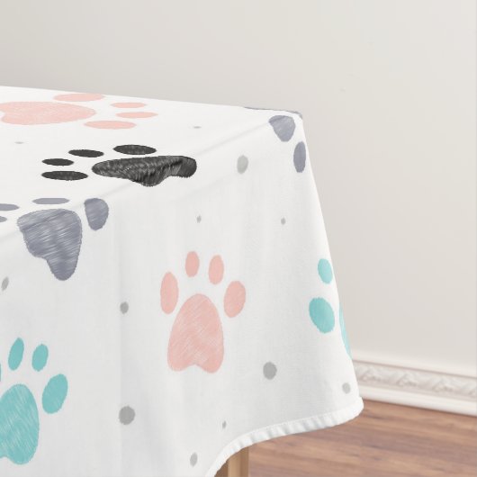 Nappe Anniversaire pour chiens, empreintes de pattes de  (In Situ)