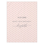 Nappe Anniversaire rose or rose parties scintillant moti (Devant)