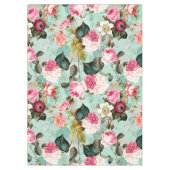 Nappe Antique Nostalgale Redouté Rose menthe Motif (Devant)