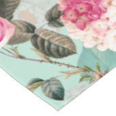 Nappe Antique Nostalgale Redouté Rose menthe Motif (Angle)