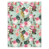Nappe Antique Nostalgale Redouté Rose menthe Motif (Devant)