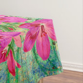 Nappe Antique Peacock Illustré & Fleurs Grunge (In Situ)