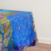 Nappe Antique Peacock Illustré & Fleurs Grunge (In Situ)