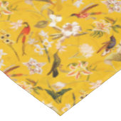 Nappe Antique Tropical Hummingbird Jungle Motif Jaune (Angle)