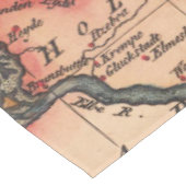 Nappe Antique vieille carte inspirée (10) (Angle)