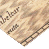 Nappe Antique vieille carte inspirée (3) (Angle)