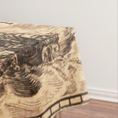 Nappe Antique vieille carte inspirée (3) (In Situ)