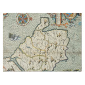 Nappe Antique vieille carte inspirée (7) (Devant (Horizontal))