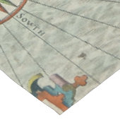 Nappe Antique vieille carte inspirée (7) (Angle)