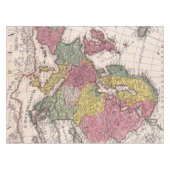 Nappe Antique vieille carte inspirée (9) (Devant (Horizontal))