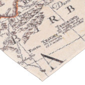 Nappe Antique vieille carte inspirée (9) (Angle)