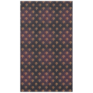Nappe antique, vintage, fleur de lis, damassé, or rustiq