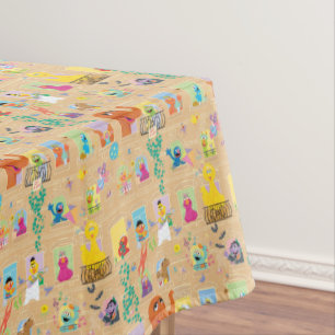 Nappe Appartement Sesame Street Motif Windows