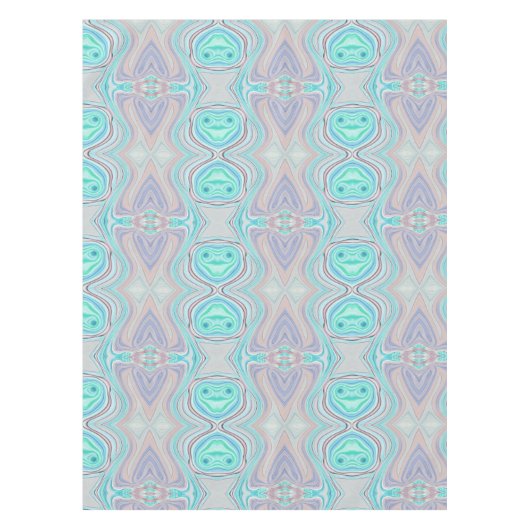 Nappe aqua bleu menthe vert lilas violet pastel arc-en-c (Devant)