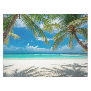 Nappe Aqua Océan Palmiers Plage Paradis