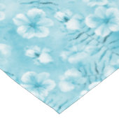Nappe Aqua tropical Orchidées blanches Hibiscus Floral (Angle)