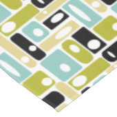 Nappe Aqua vert des années 1950 Rectangles mi-siècle (Angle)