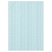 Nappe Aquamarine avec Snowflakes Tissu de table de vacan (Devant)