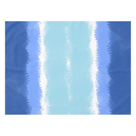 Nappe Aquarelle Abstraite moderne tons bleus (Devant (Horizontal))