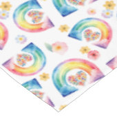Nappe Aquarelle Arc-en-ciel Fleur Table (Angle)