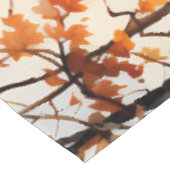 Nappe Aquarelle Automne Citrouille de route en chute Feu (Angle)