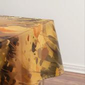 Nappe Aquarelle Automne Citrouille de route en chute Feu (In Situ)