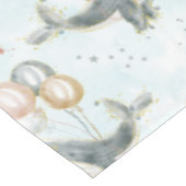 Nappe Aquarelle Balloon Bleu Baleine Sous L'Océan Marin (Angle)