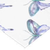Nappe aquarelle bleu bleu pourpre papillon (Angle)