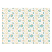 Nappe Aquarelle bleu et or Petit Prince Anniversaire (Devant (Horizontal))