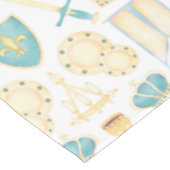 Nappe Aquarelle bleu et or Petit Prince Anniversaire (Angle)